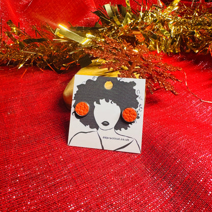 Leather Earrings - Studs