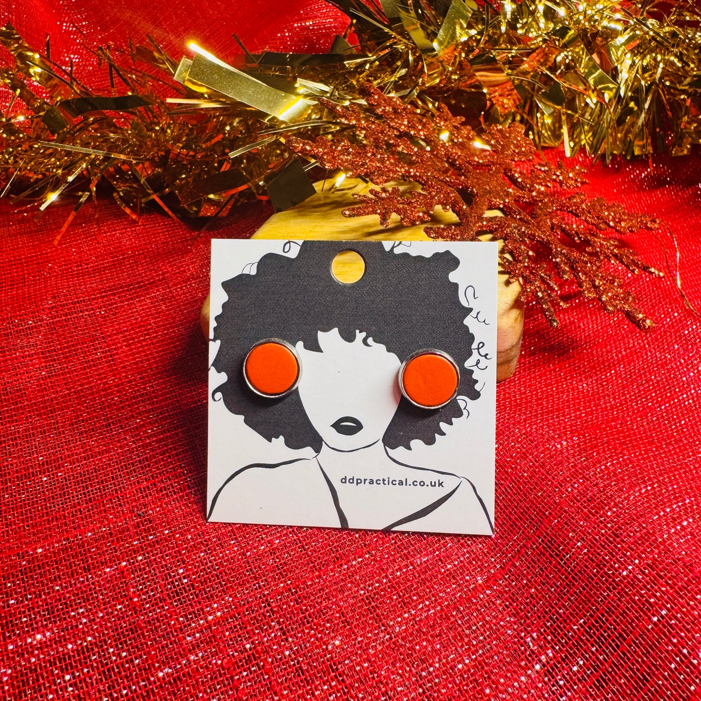 Leather Earrings - Studs