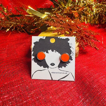 Leather Earrings - Studs