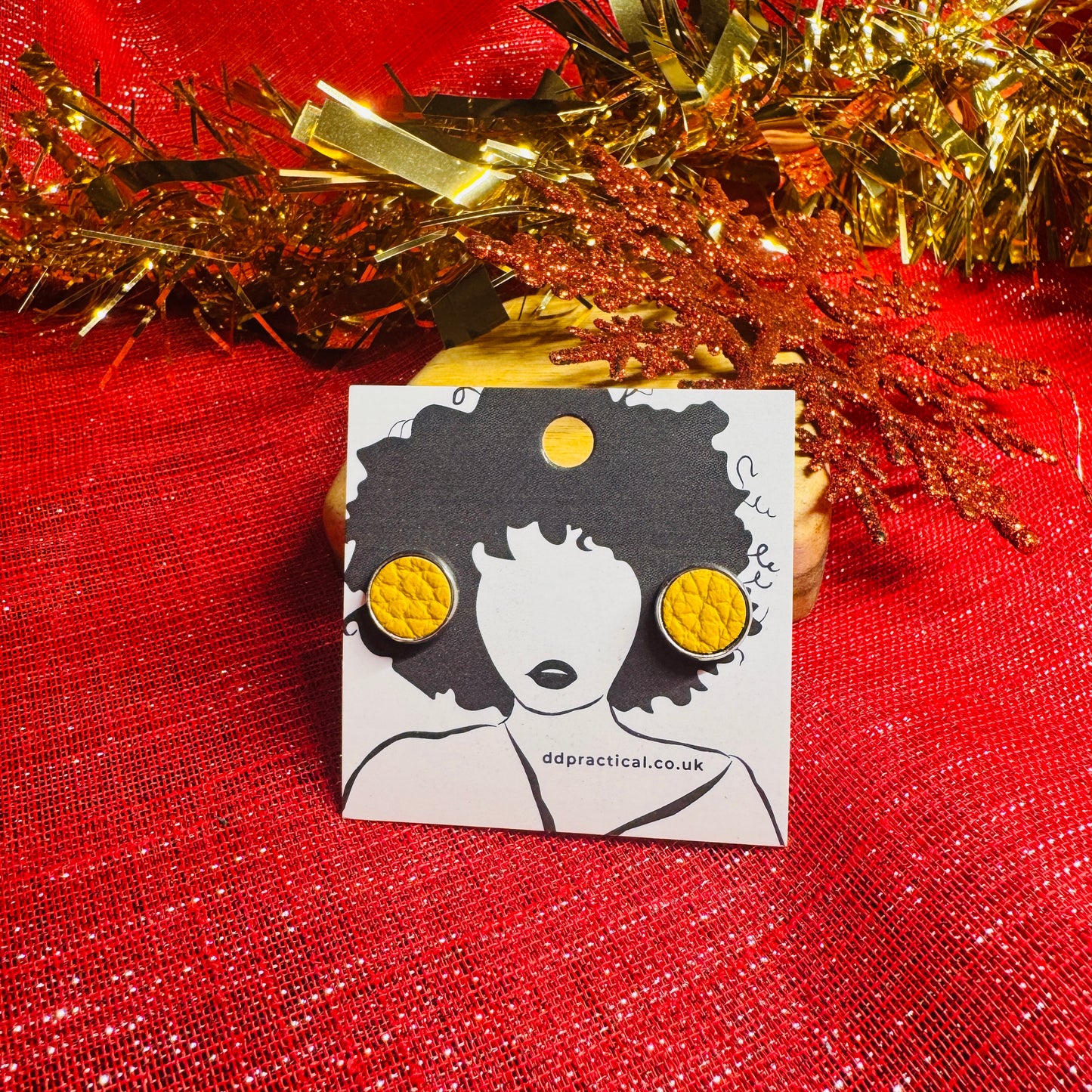 Leather Earrings - Studs