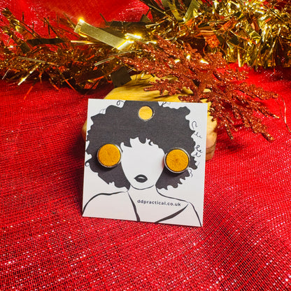 Leather Earrings - Studs