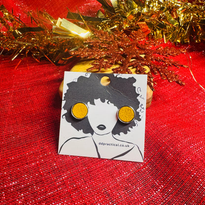 Leather Earrings - Studs