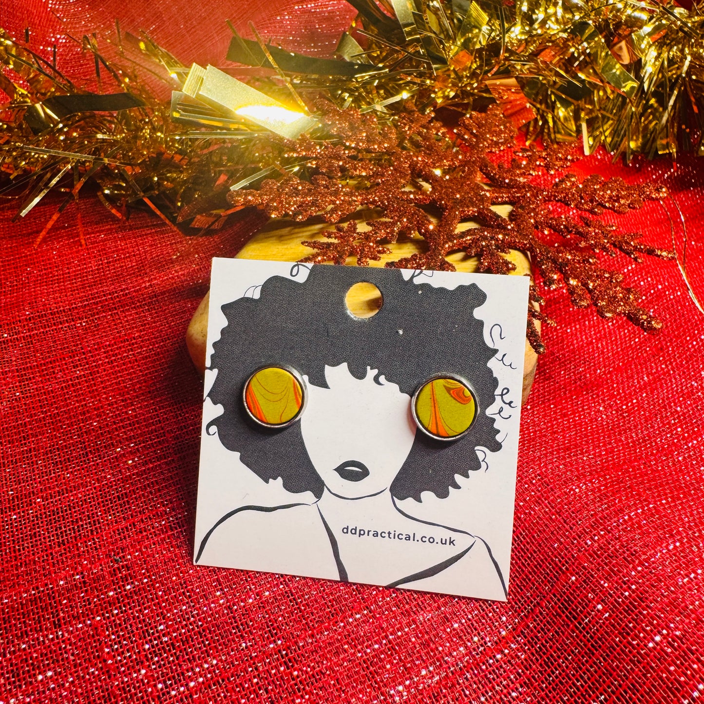 Leather Earrings - Studs