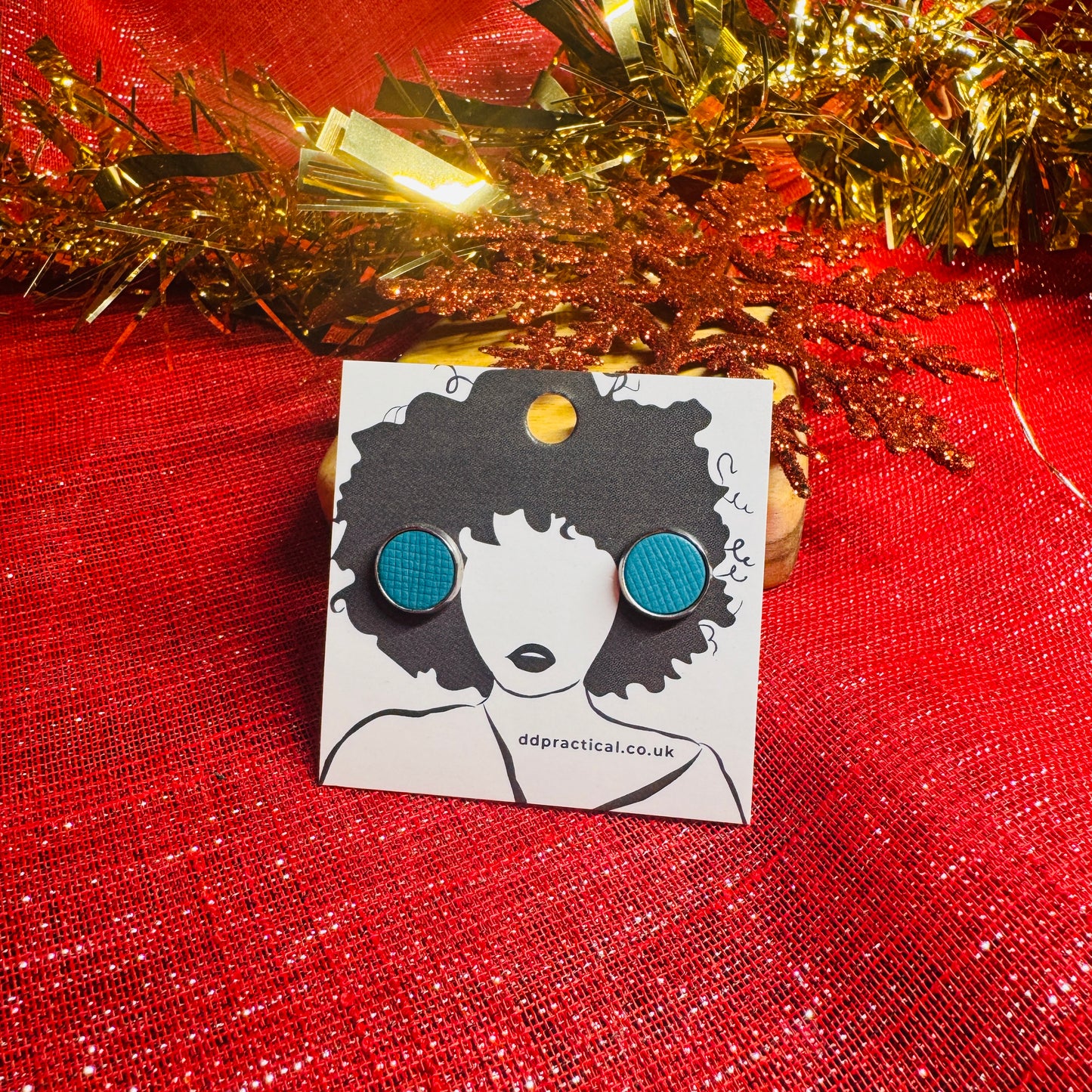 Leather Earrings - Studs