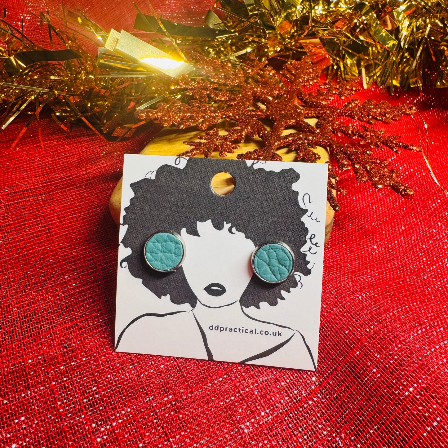 Leather Earrings - Studs