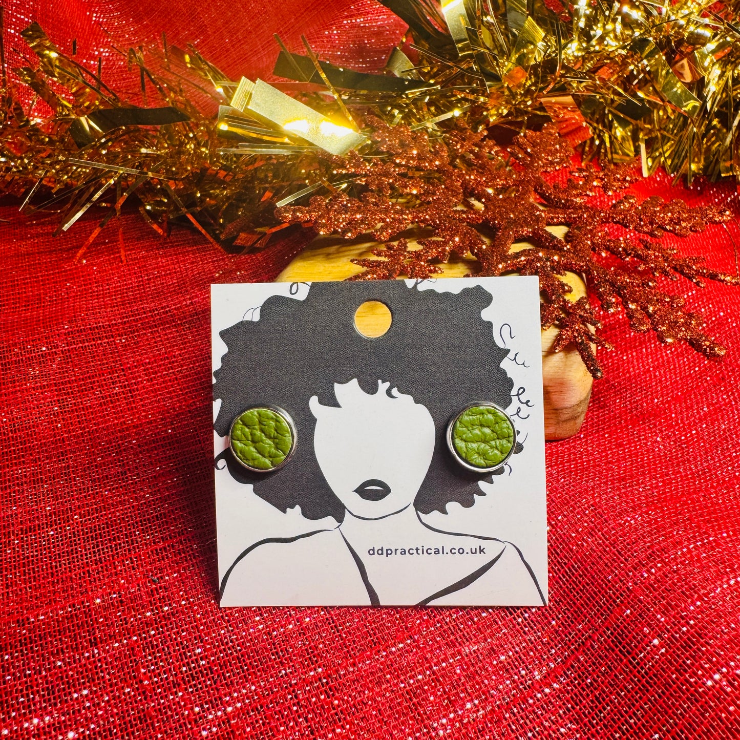 Leather Earrings - Studs