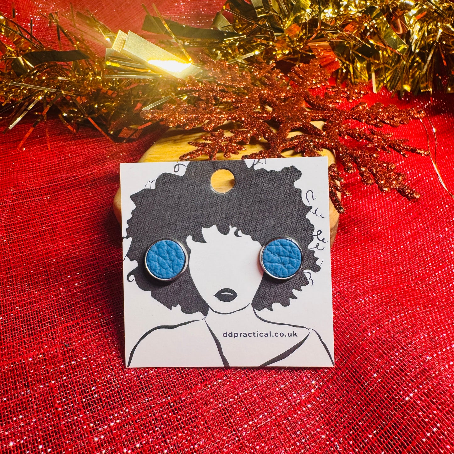 Leather Earrings - Studs