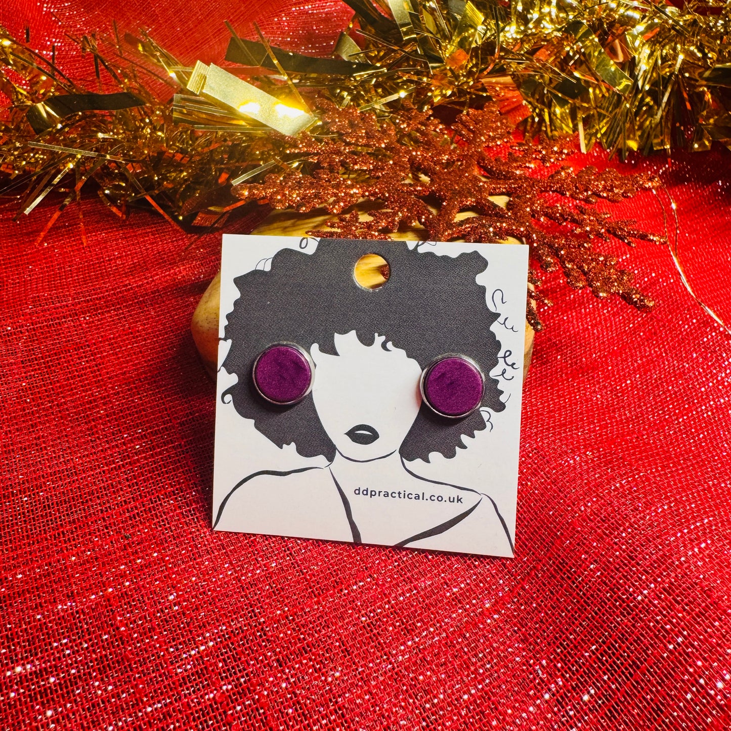 Leather Earrings - Studs