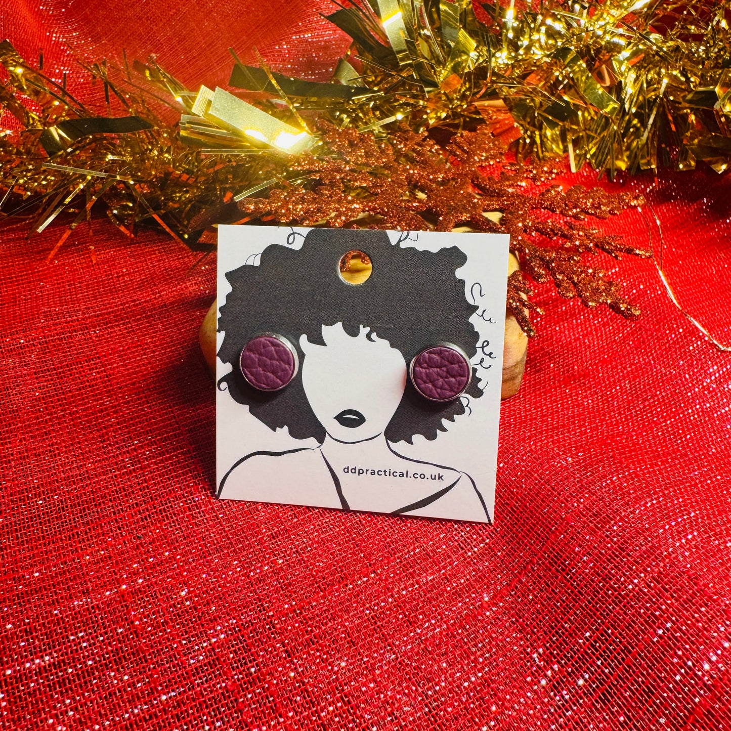 Leather Earrings - Studs