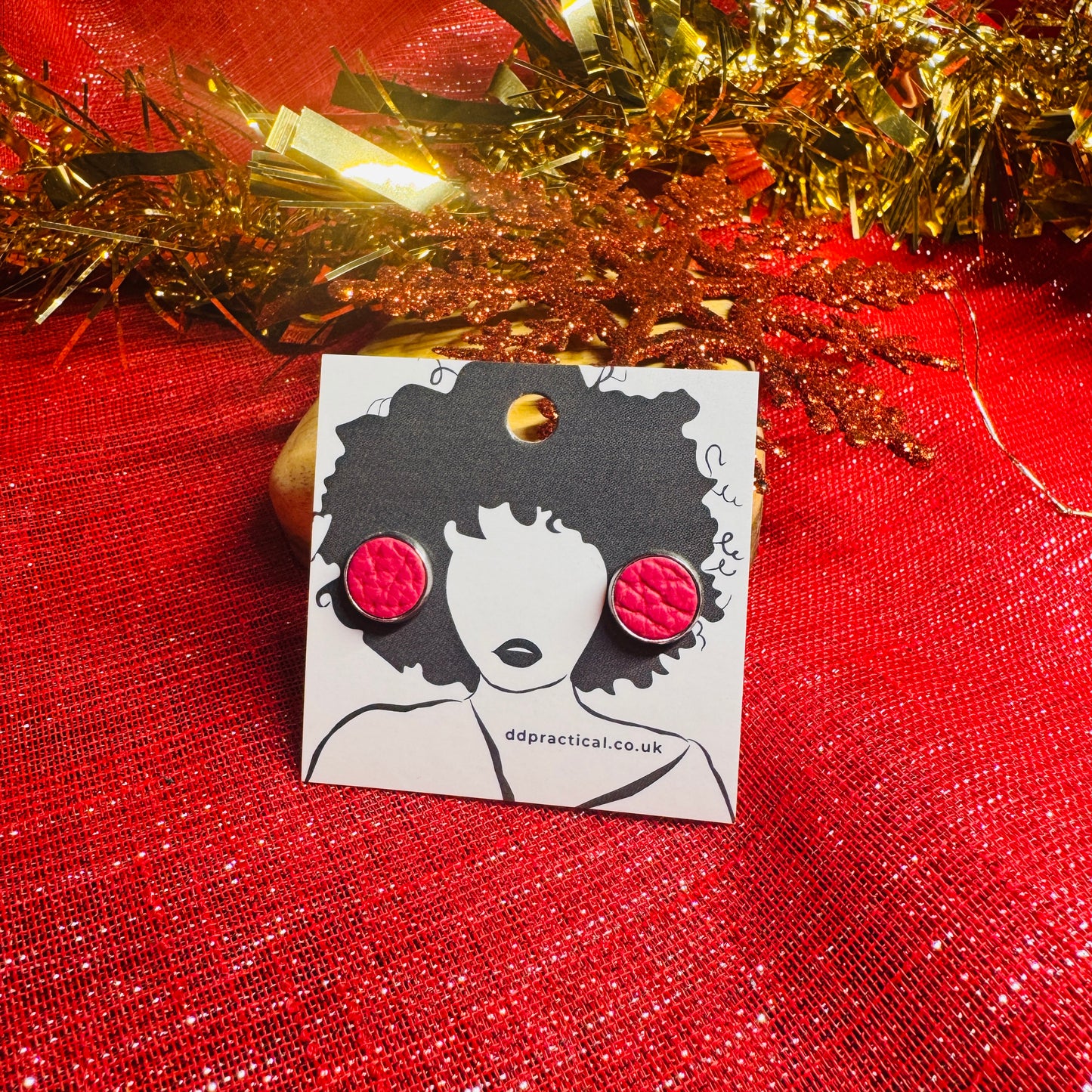 Leather Earrings - Studs