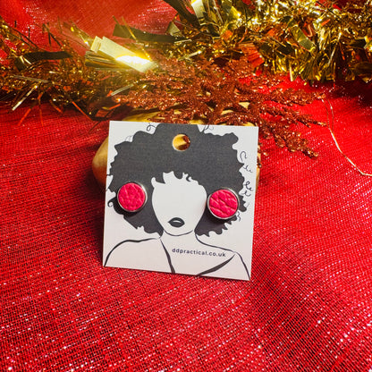 Leather Earrings - Studs