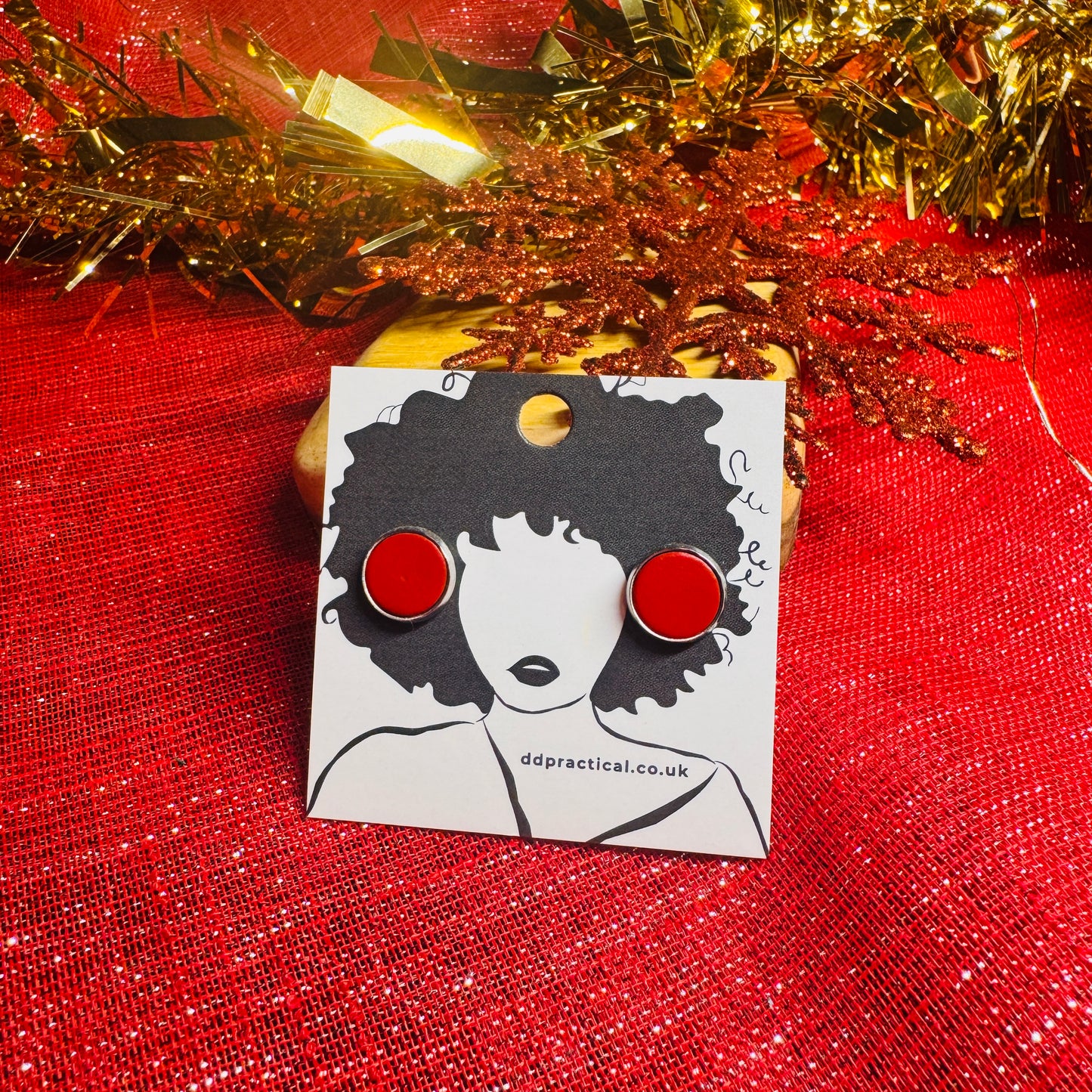 Leather Earrings - Studs