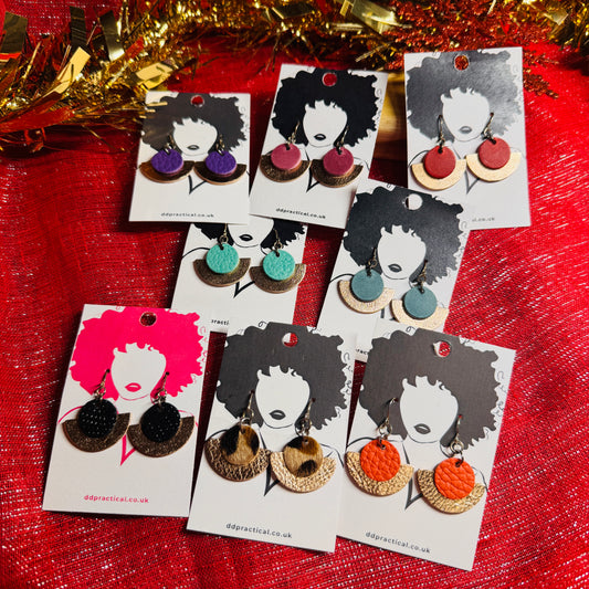 Leather Earrings - Jazzy