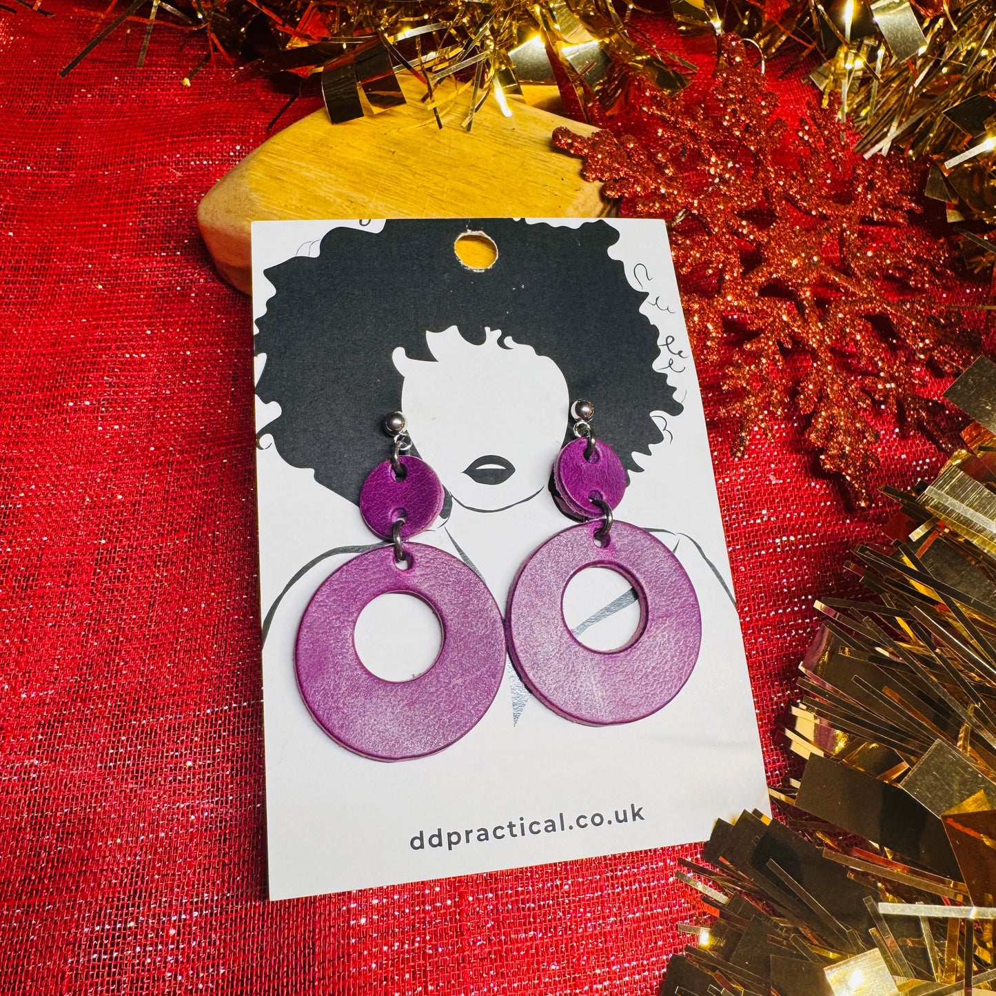 Leather Earrings - Funky