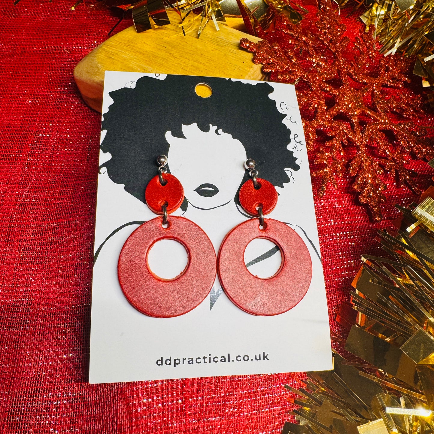 Leather Earrings - Funky