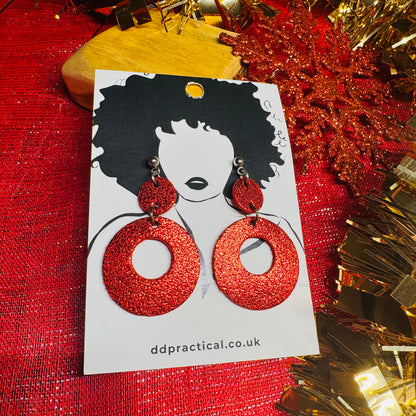 Leather Earrings - Funky