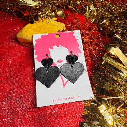 Leather Earrings - Sweetheart