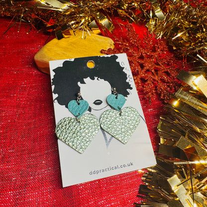 Leather Earrings - Sweetheart