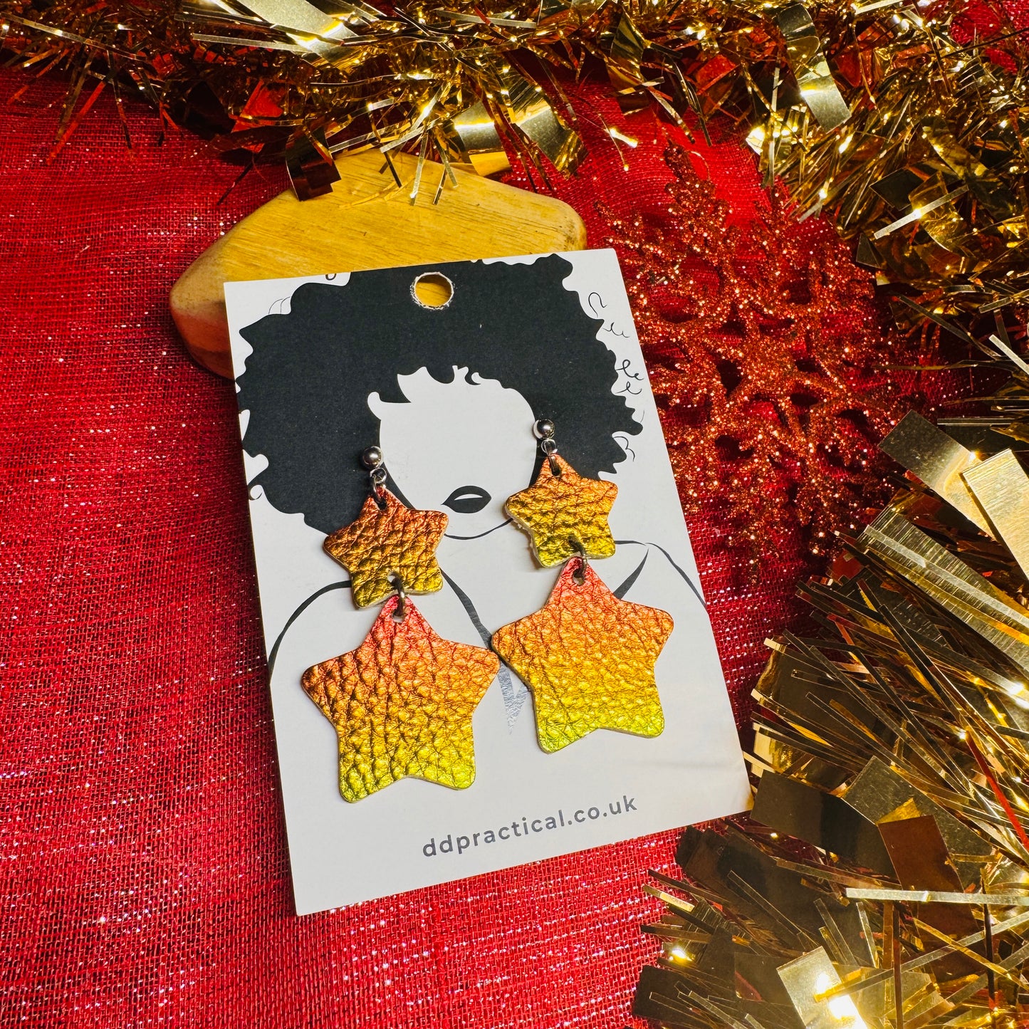 Leather Earrings - Stellar