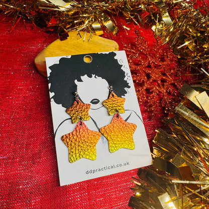 Leather Earrings - Stellar