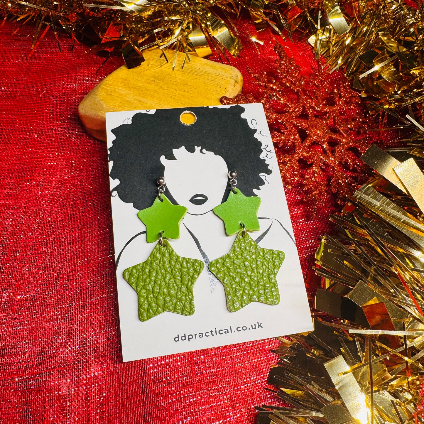 Leather Earrings - Stellar