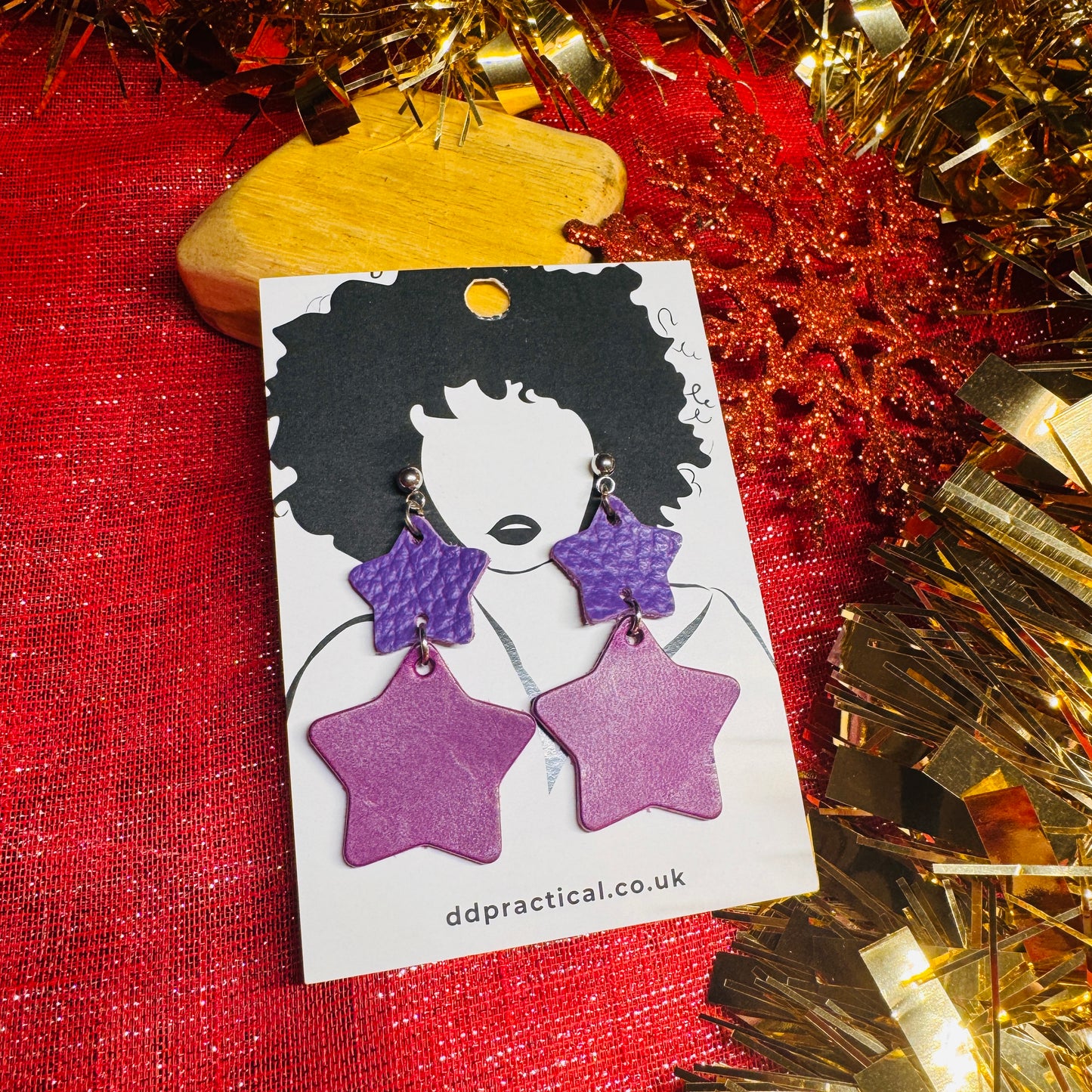 Leather Earrings - Stellar