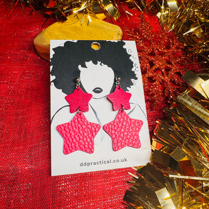 Leather Earrings - Stellar