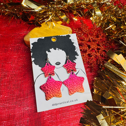 Leather Earrings - Stellar