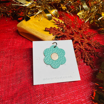 Leather Pendant - Flower