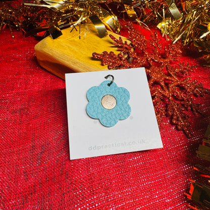 Leather Pendant - Flower