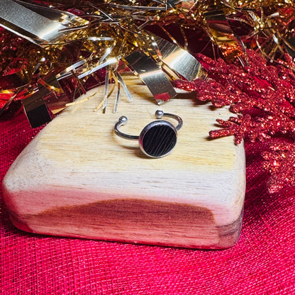 Leather & Stainless Steel Adjustable Rings