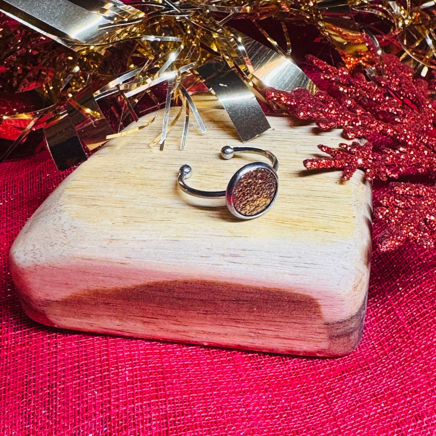 Leather & Stainless Steel Adjustable Rings