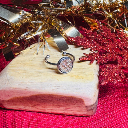 Leather & Stainless Steel Adjustable Rings