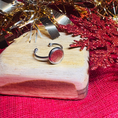 Leather & Stainless Steel Adjustable Rings