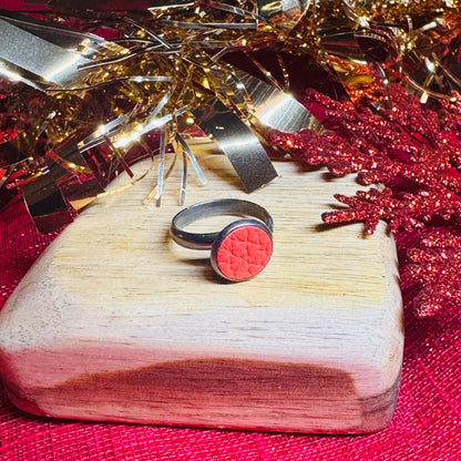 Leather & Stainless Steel Adjustable Rings