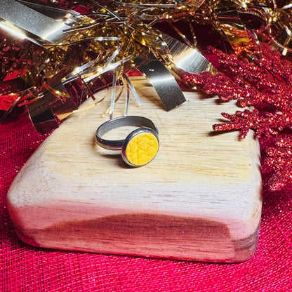 Leather & Stainless Steel Adjustable Rings