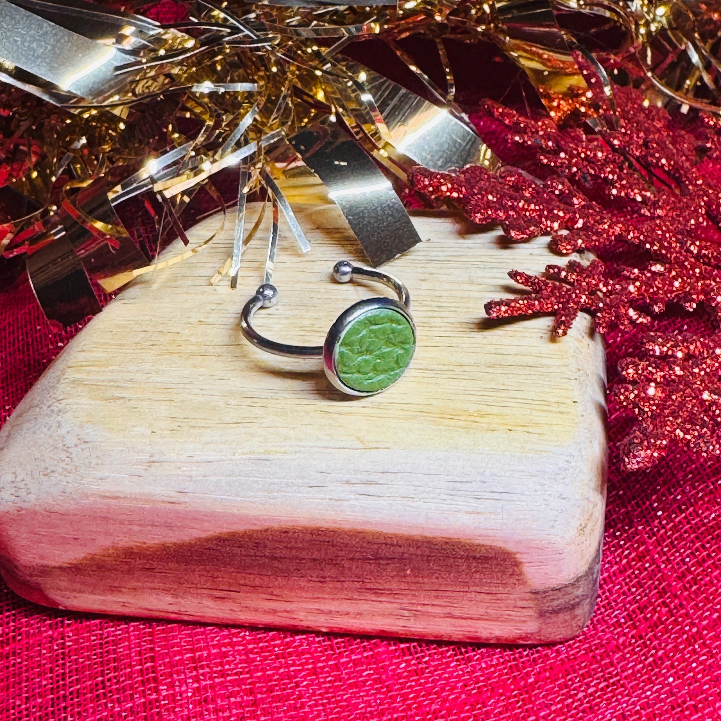 Leather & Stainless Steel Adjustable Rings