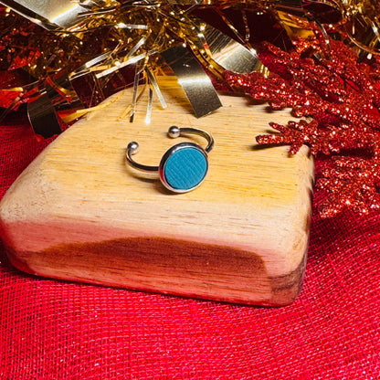 Leather & Stainless Steel Adjustable Rings