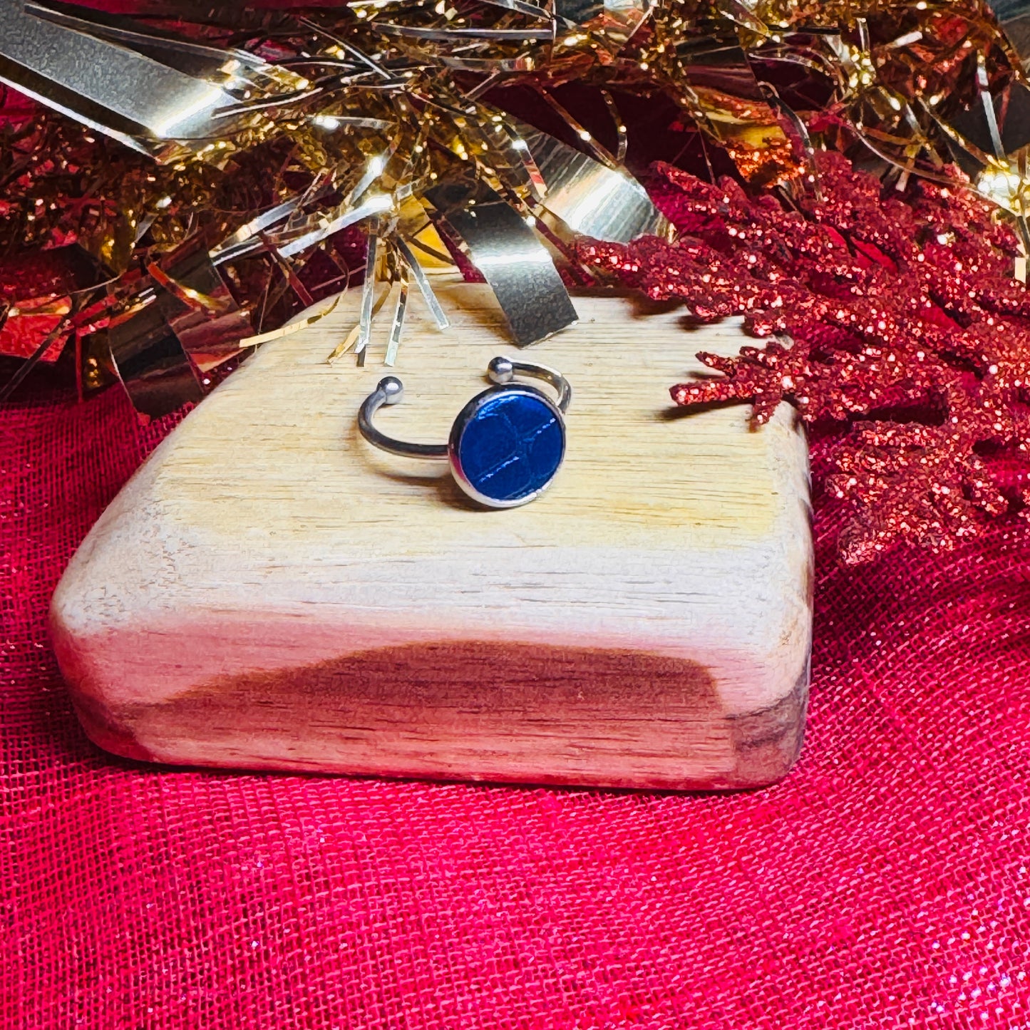 Leather & Stainless Steel Adjustable Rings