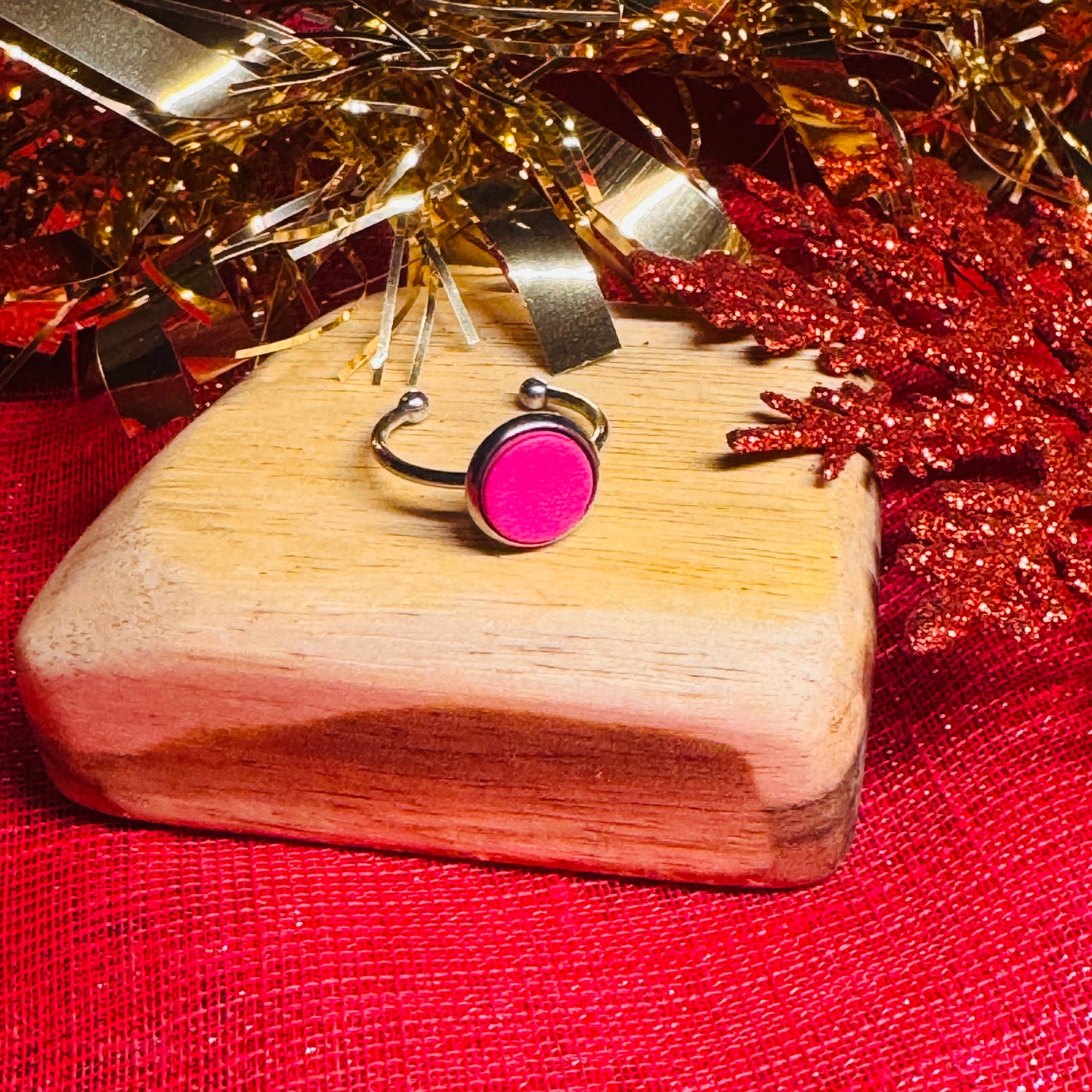 Leather & Stainless Steel Adjustable Rings