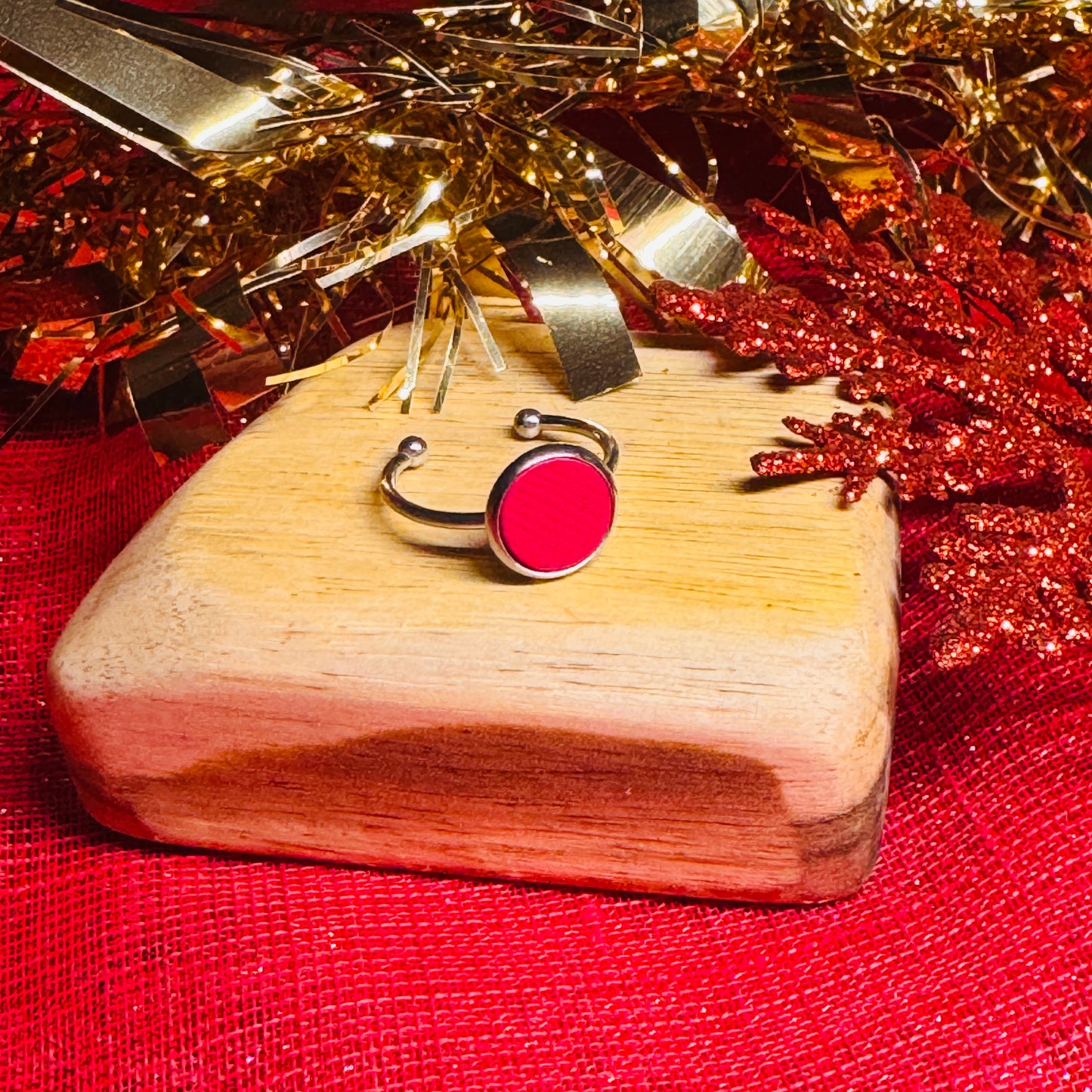 Leather & Stainless Steel Adjustable Rings