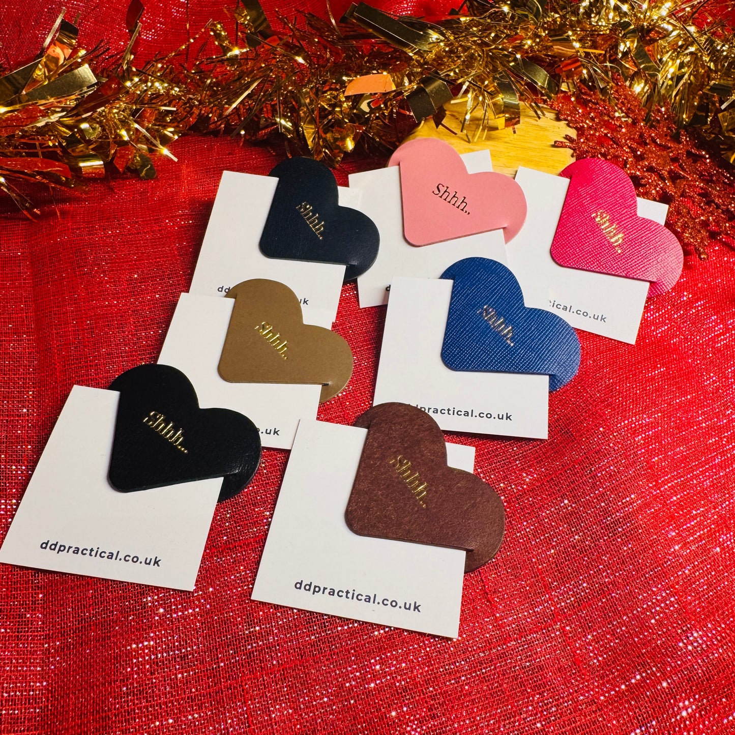 Leather Bookmark - Shhh..