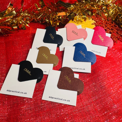 Leather Bookmark - Shhh..