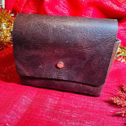 Leather Practical Pouch - Brown