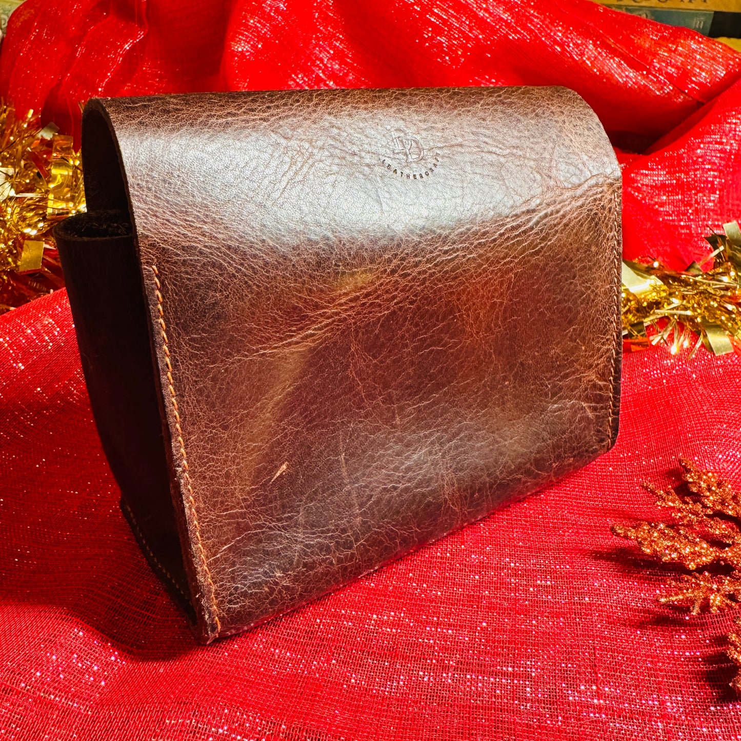 Leather Practical Pouch - Brown