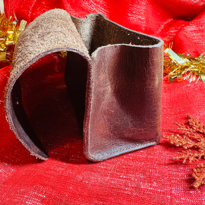 Leather Practical Pouch - Brown
