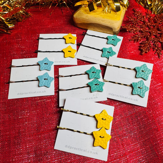 Leather Kirby Grip Accessories - Stars