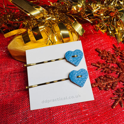 Leather Kirby Grip Accessories - Hearts