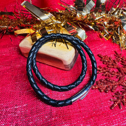 Leather Braid Duo Bracelets