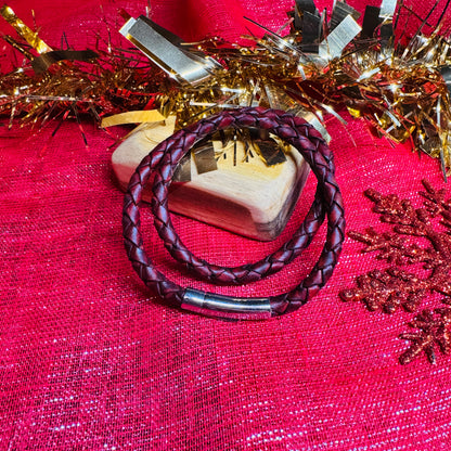 Leather Braid Duo Bracelets
